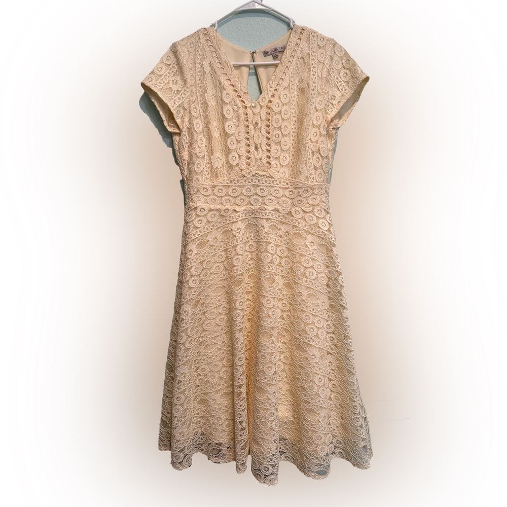 DownEast Cream Lace Dress